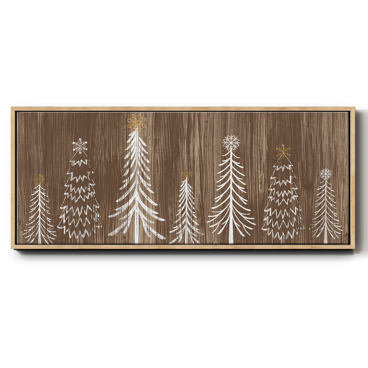 Barnwood Wonderland Collection D - Floater Framed Canvas Print