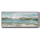 Peaceful Beach I - Floater Framed Canvas Print