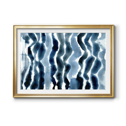 True Blue Wave I Premium Framed Print - Ready to Hang