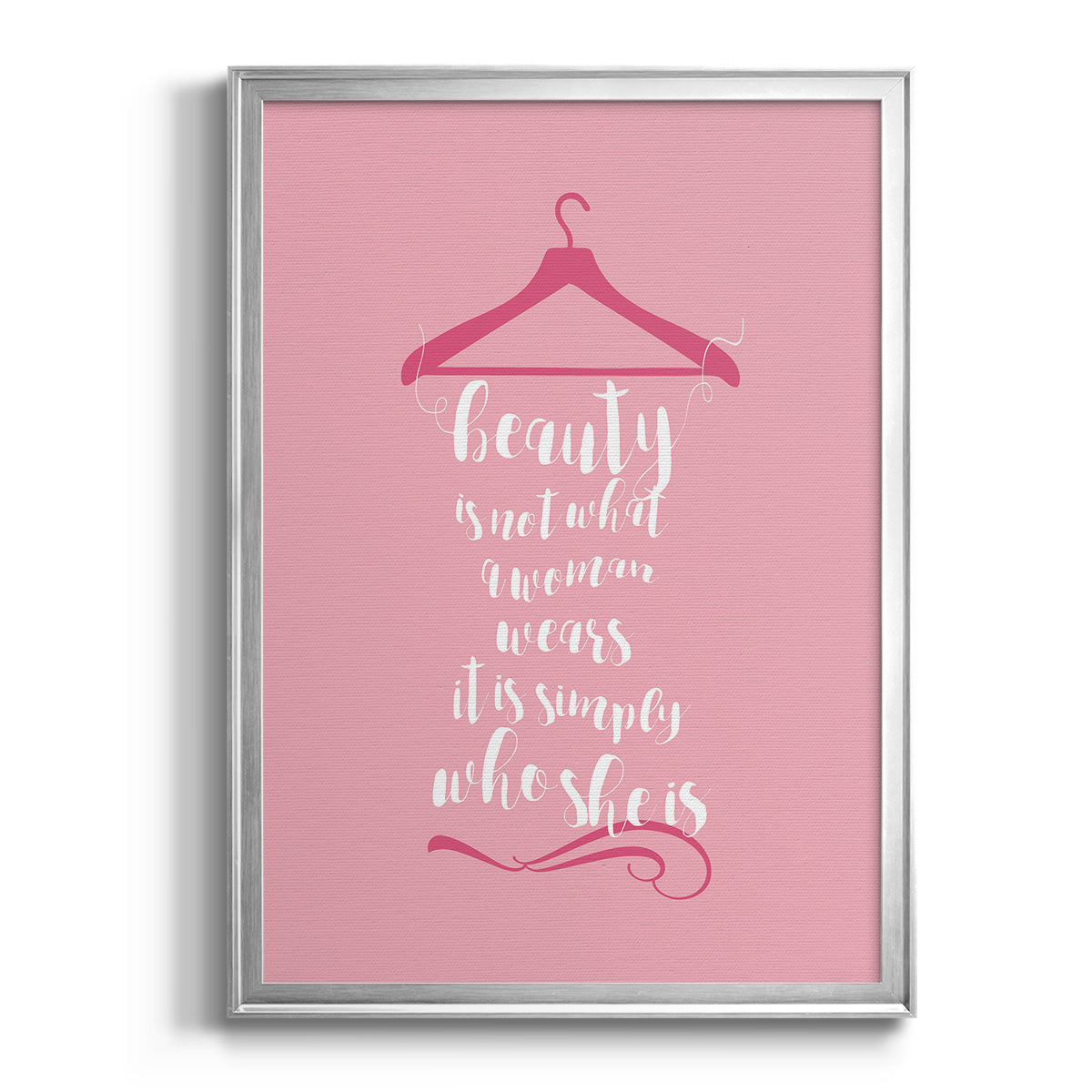 Beauty in Pink - Modern Framed Canvas Print