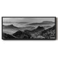 Mountains of the Great Wall - Floater Framed Canvas Print