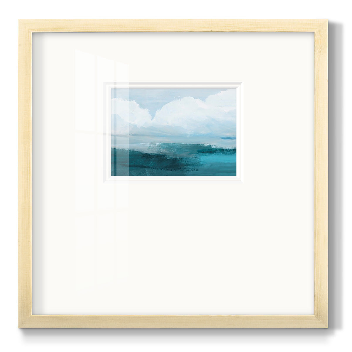 Azure Rising I Premium Framed Print Double Matboard