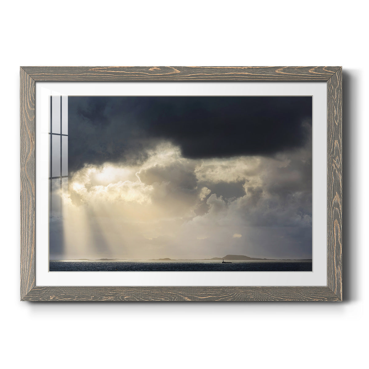 Rays of Light - Barnwood Framed Art Print