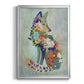 Fantastic Florals Fox, Sitting - Modern Framed Canvas Print