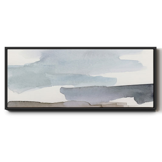 Coastal Tones III - Floater Framed Canvas Print