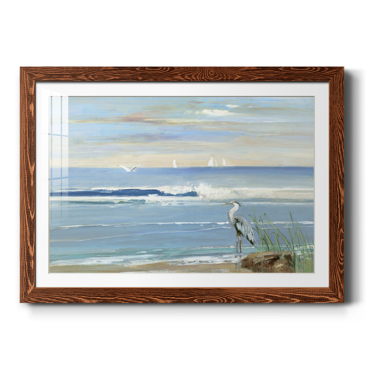 Sunrise Bay - Barnwood Framed Art Print