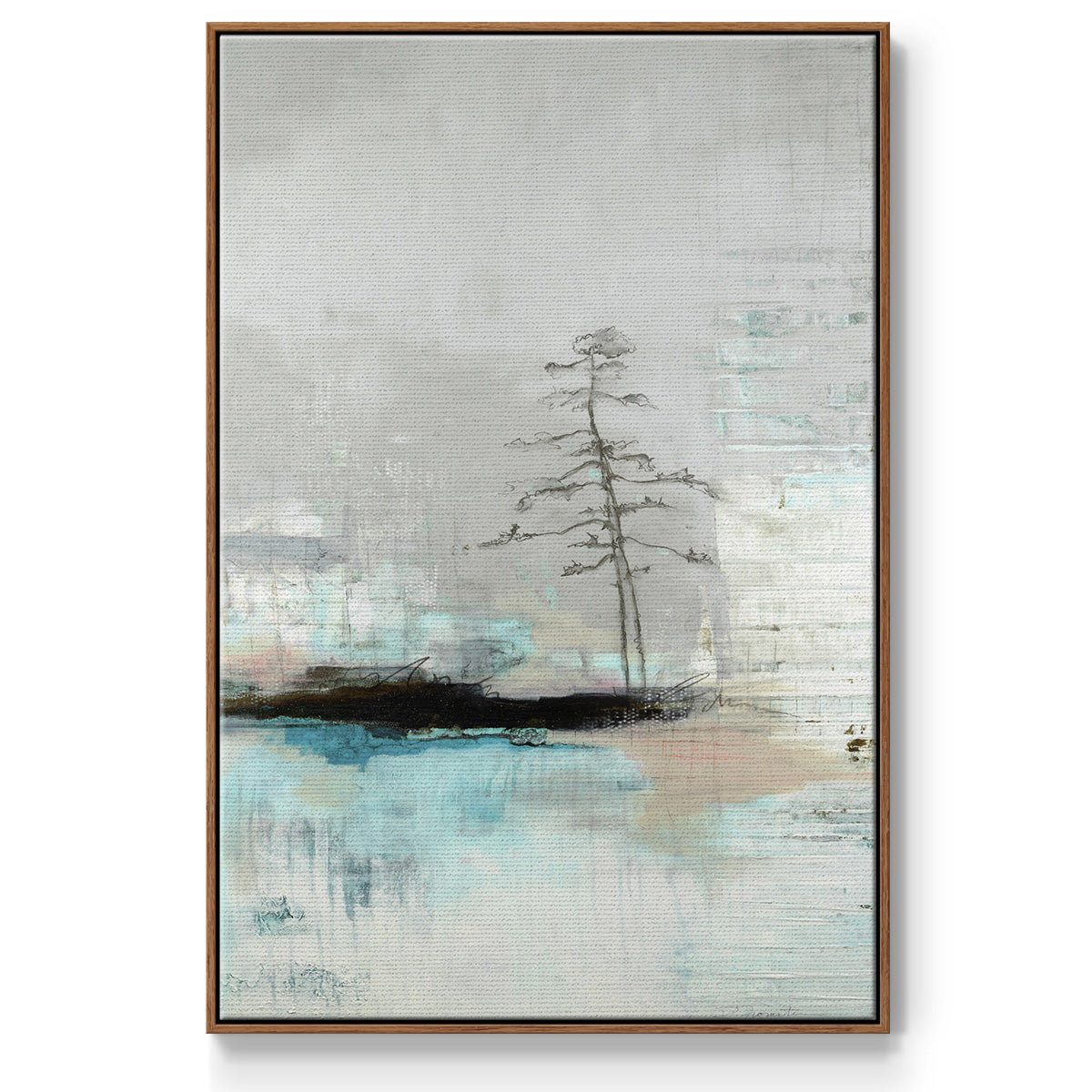 The Edge of Independence Framed Premium Gallery Wrapped Canvas - Ready to Hang