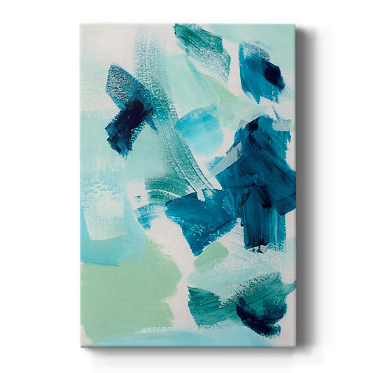 Teal Composition II - Canvas Art Print