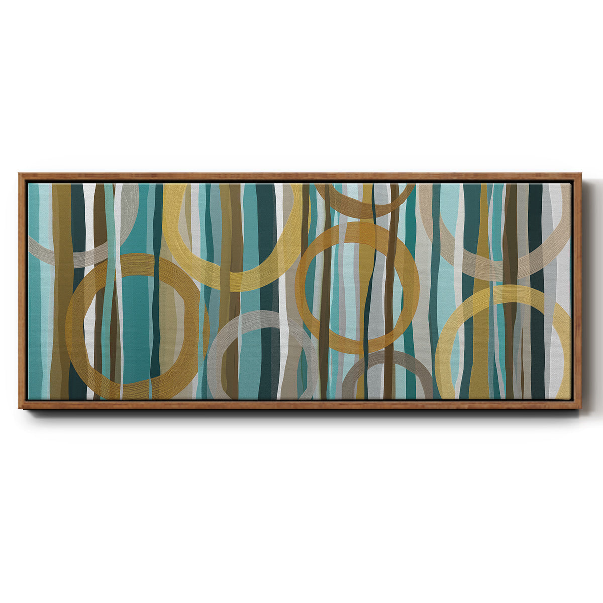 Autumn Trees I - Floater Framed Canvas Print