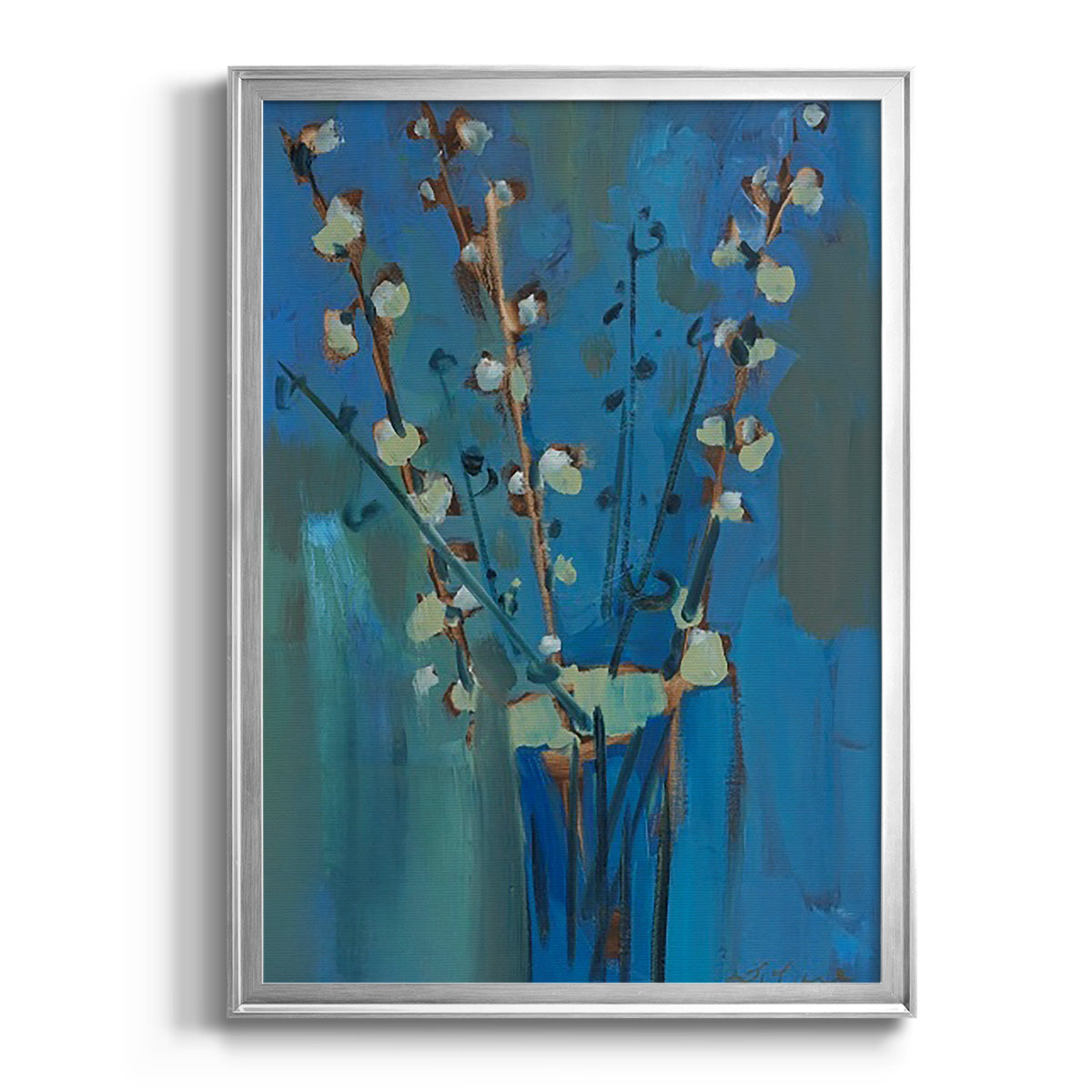 Winter Willow II - Modern Framed Canvas Print