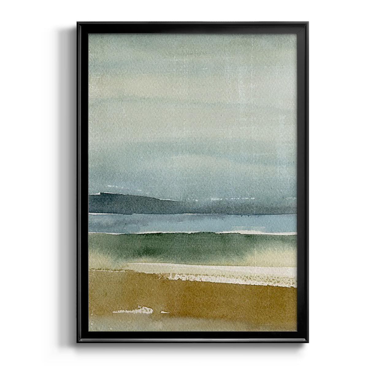 Ochre Outlook II - Modern Framed Canvas Print