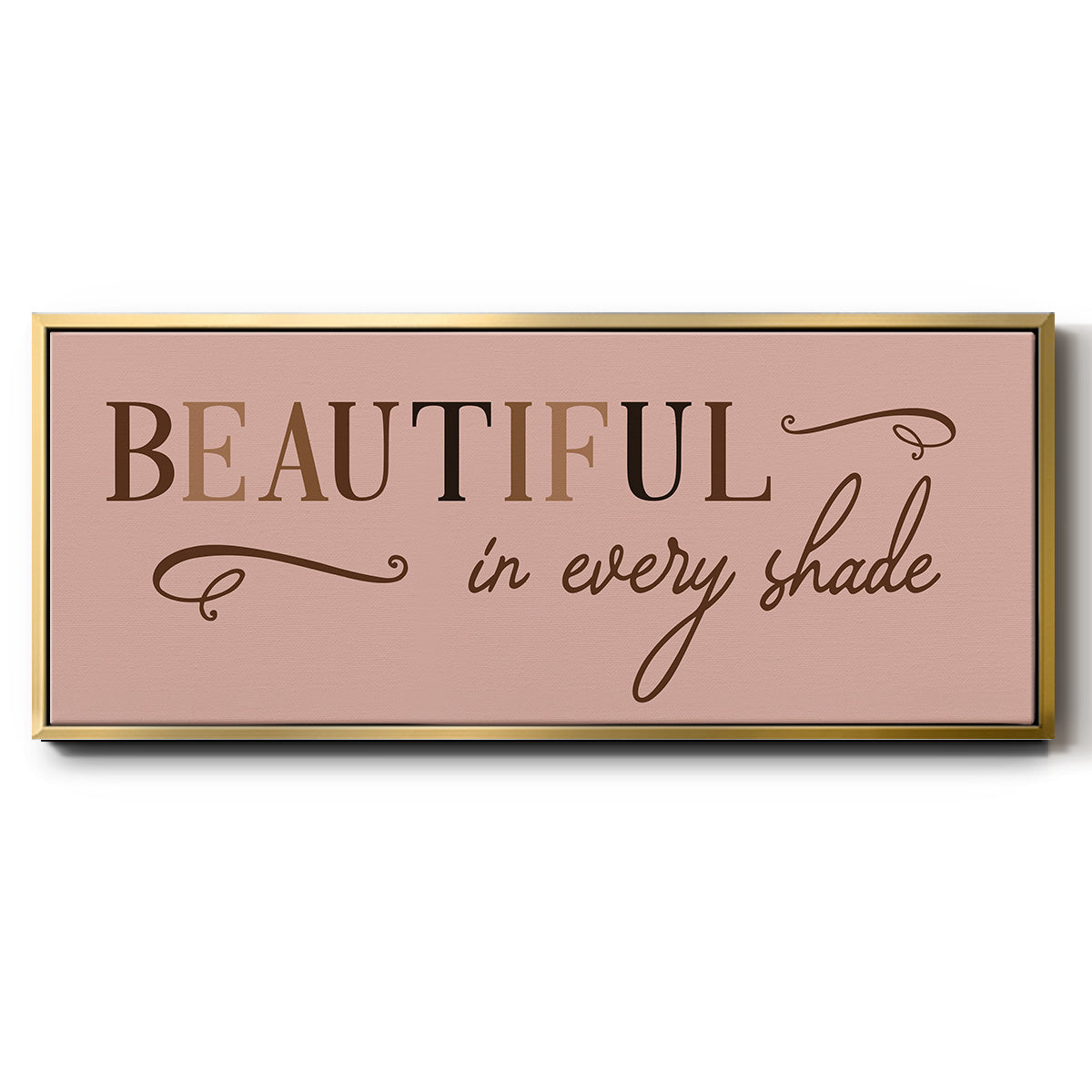 Every Shade - Floater Framed Canvas Print