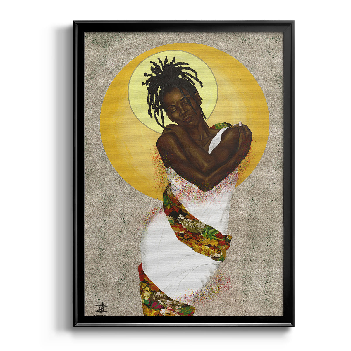 Her Love - Modern Framed Canvas Print