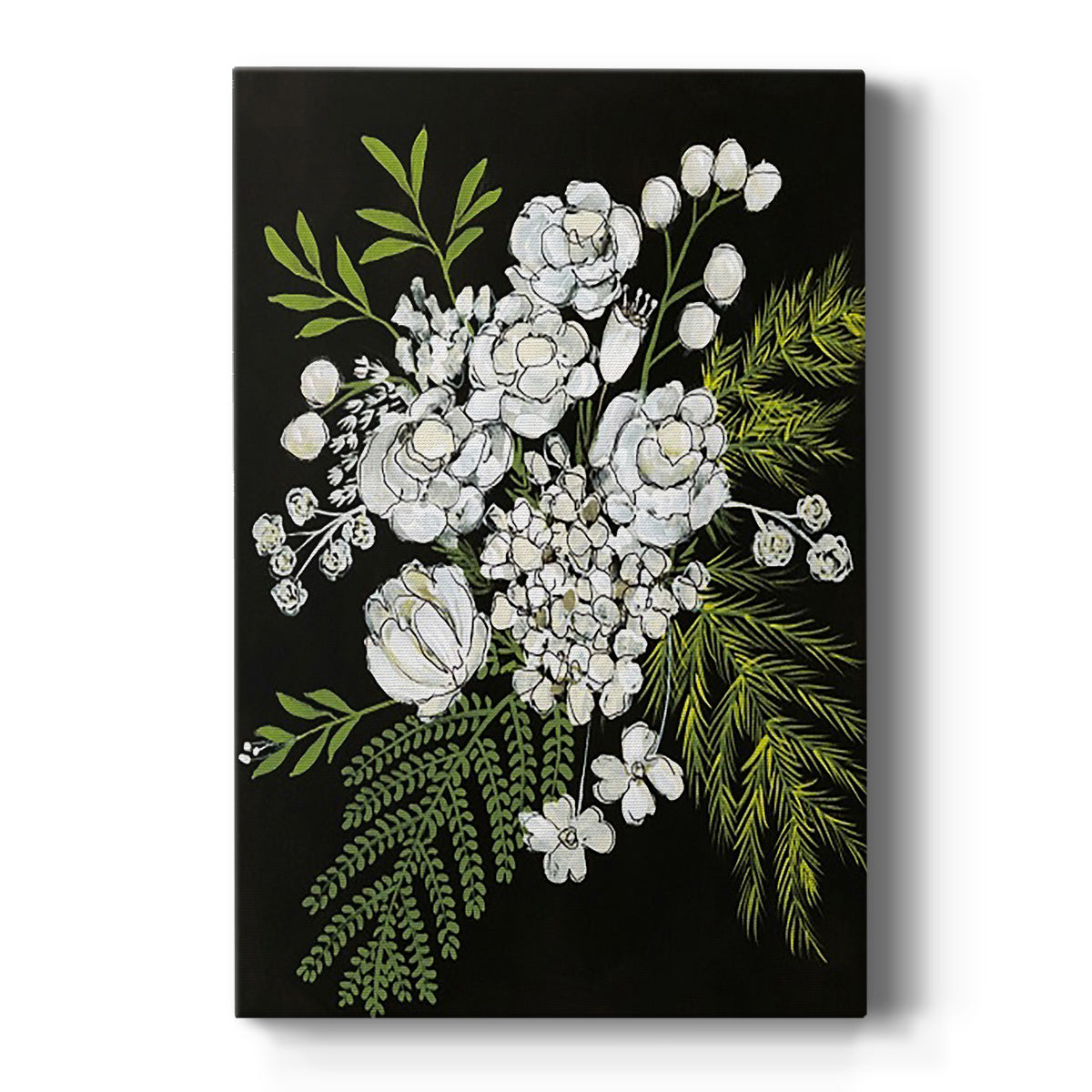 Alabaster Bouquet I Premium Gallery Wrapped Canvas - Ready to Hang