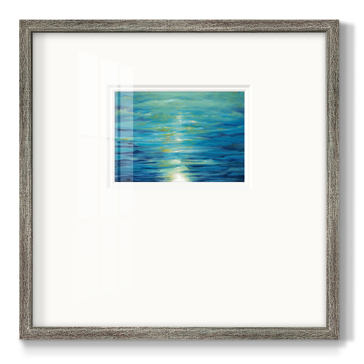 Deep Blue- Premium Framed Print Double Matboard