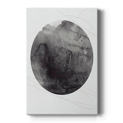 Graphite Moon I - Canvas Art Print