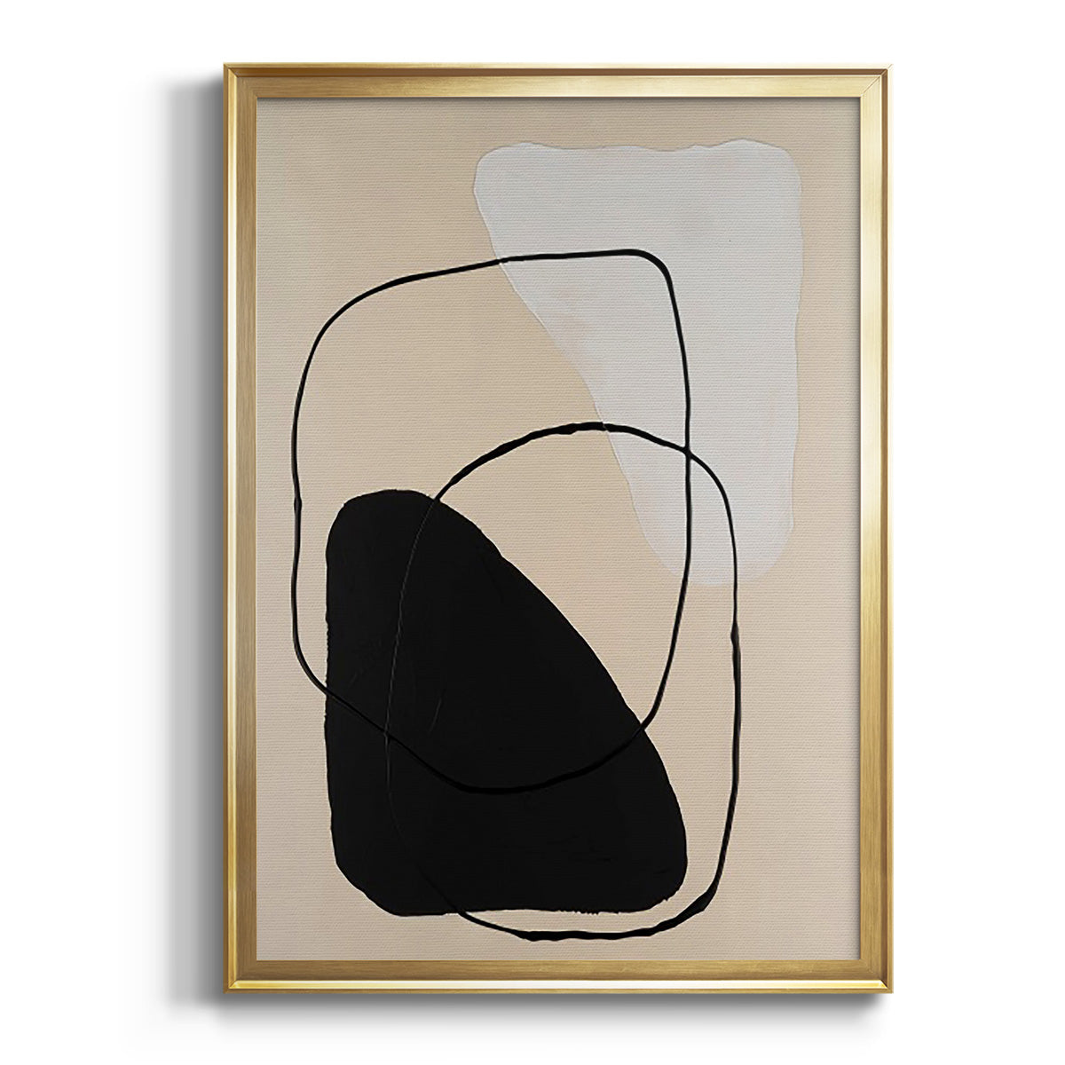 Avant Mod II - Modern Framed Canvas Print