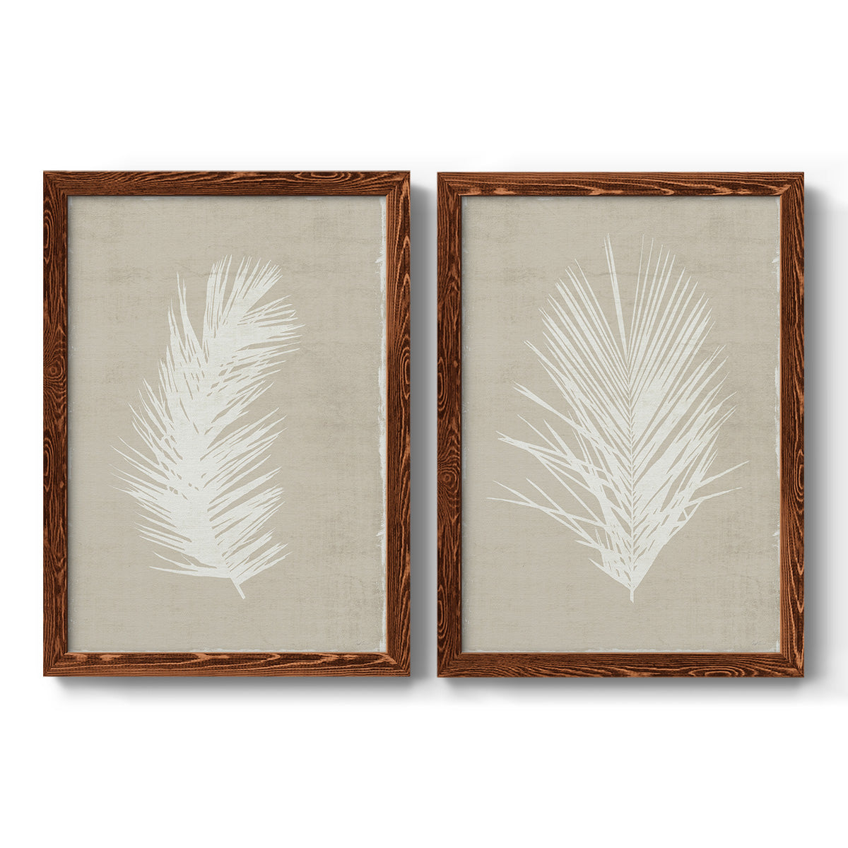 Palm Oasis I   - Premium Framed Canvas 2 Piece Set - Ready to Hang