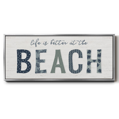 Beach Better - Floater Framed Canvas Print