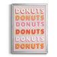 Donuts - Modern Framed Canvas Print