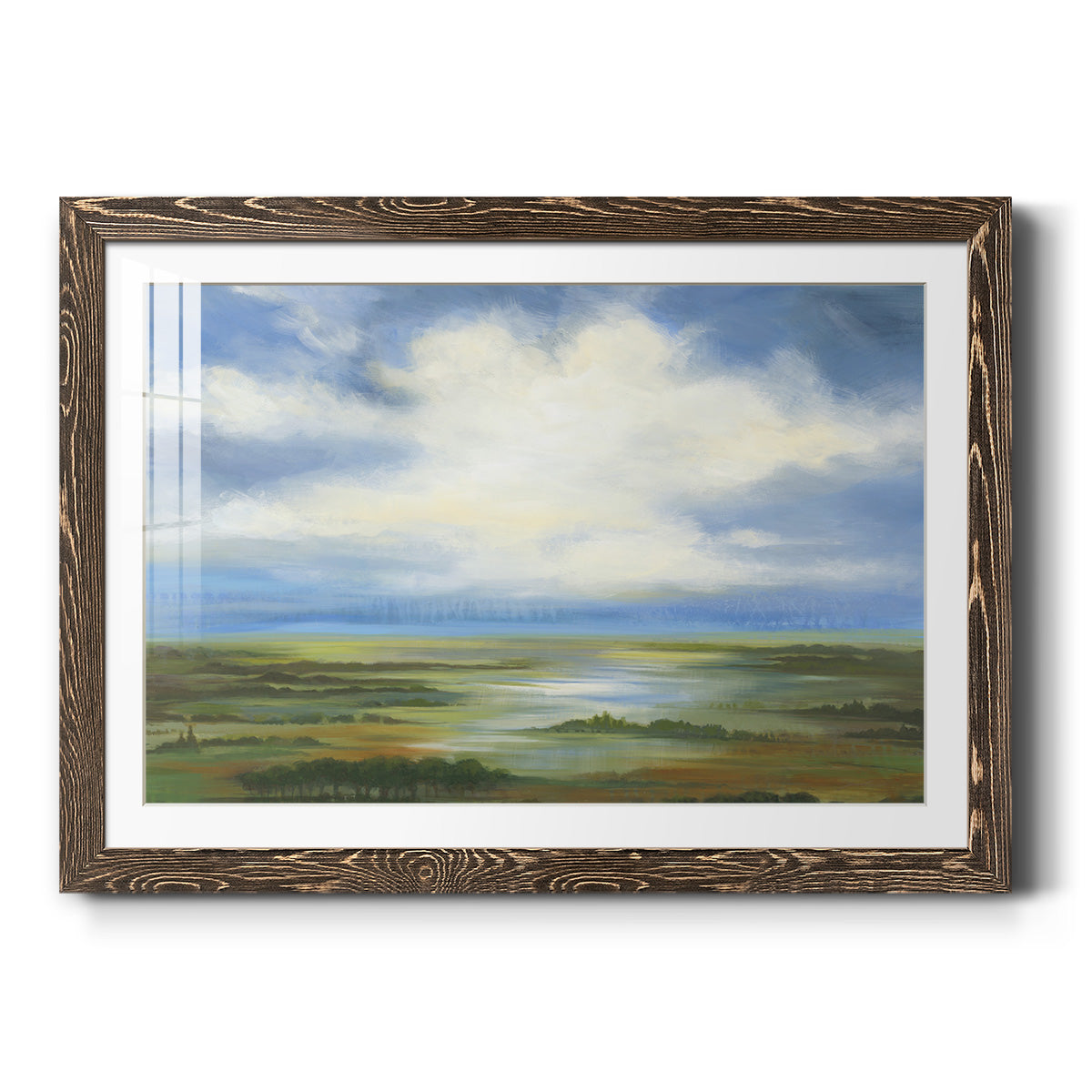 Lighting the Way - Barnwood Framed Art Print