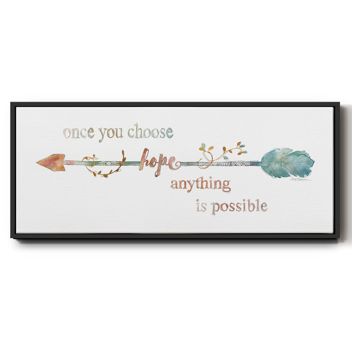 Arrow of Hope - Floater Framed Canvas Print