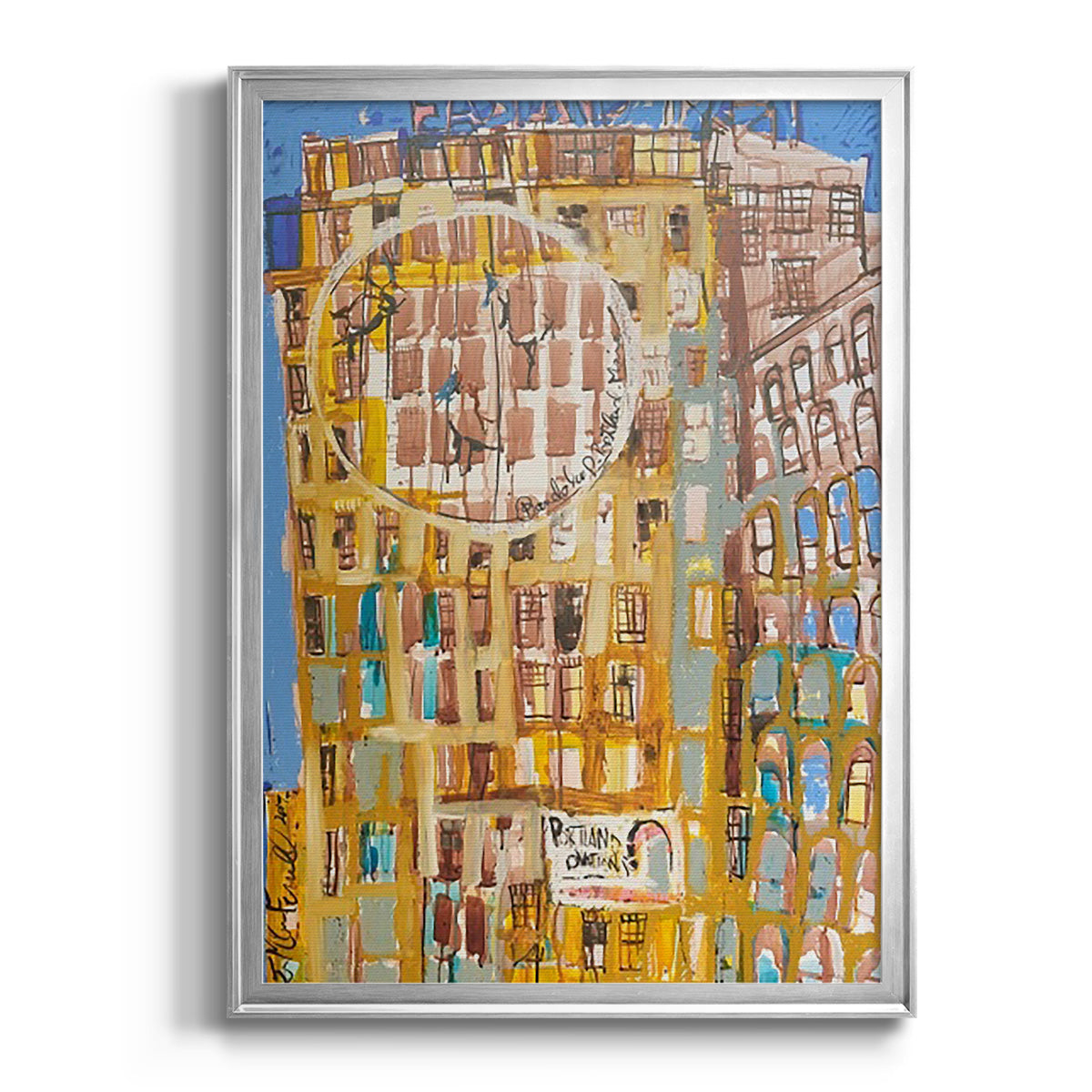 Bandaloo II - Modern Framed Canvas Print