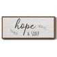 Hope & Soap - Floater Framed Canvas Print