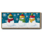 A Frosty Kiss - Floater Framed Canvas Print