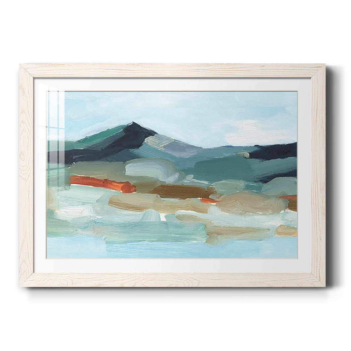 Autumn Mountains I - Barnwood Framed Art Print