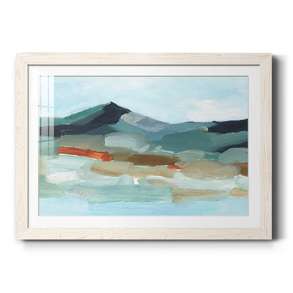Autumn Mountains I - Barnwood Framed Art Print