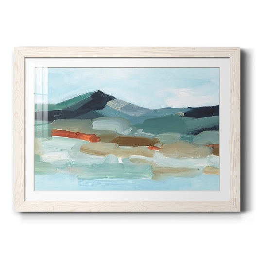 Autumn Mountains I - Barnwood Framed Art Print