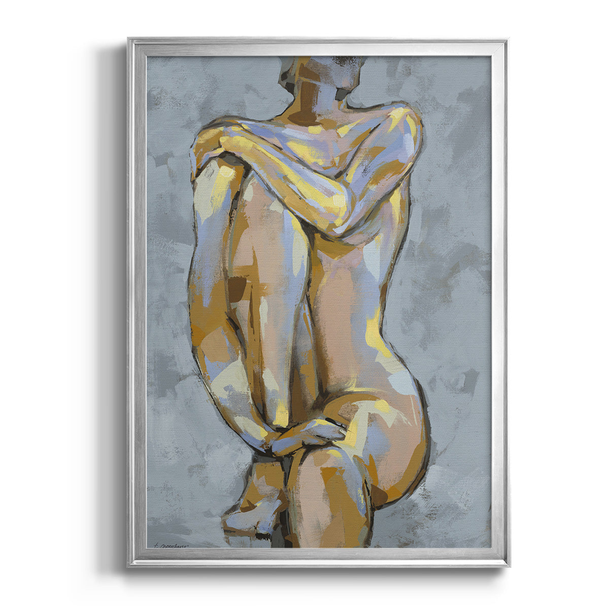 Grey Maiden I -  Framed Canvas Print