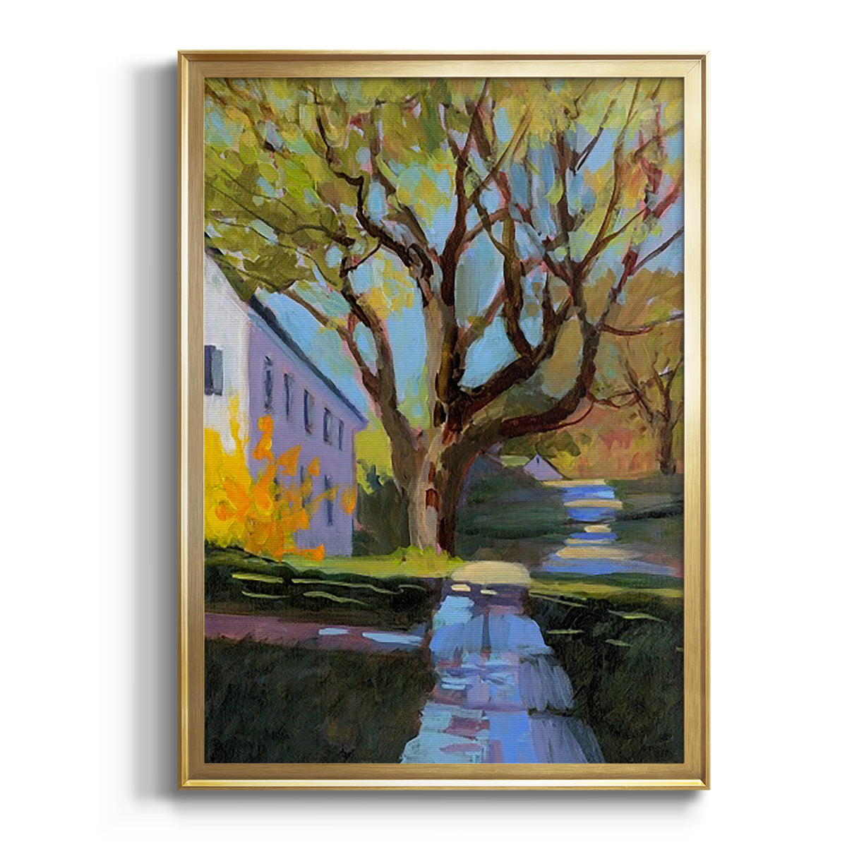 Spring in New England - Modern Framed Canvas Print