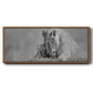 Lioness Love - Floater Framed Canvas Print