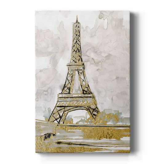 Eiffel Tower Glitz Premium Gallery Wrapped Canvas - Ready to Hang