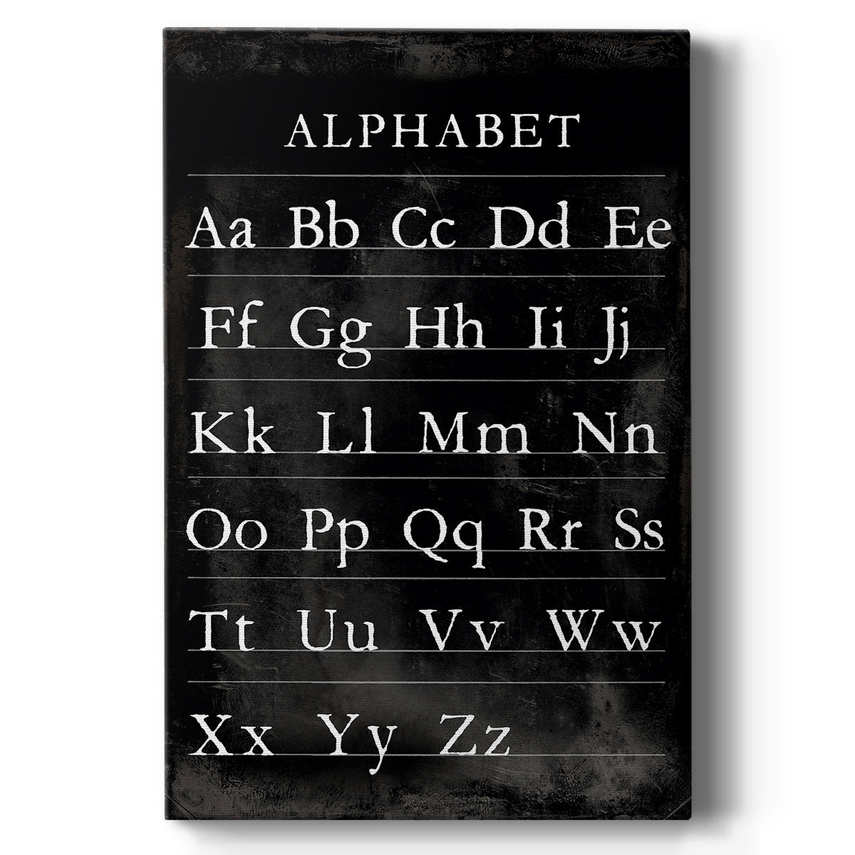 Alphabet Chart Premium Gallery Wrapped Canvas - Ready to Hang