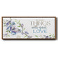 Small Things, Great Love - Floater Framed Canvas Print
