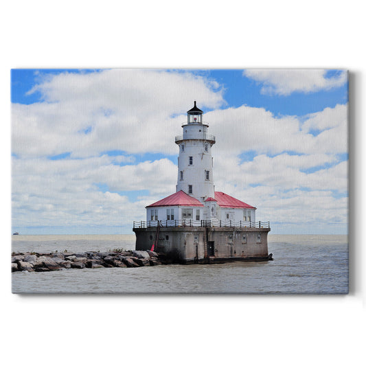 Chicago Harbor Lighthouse II - Gallery Wrapped Canvas