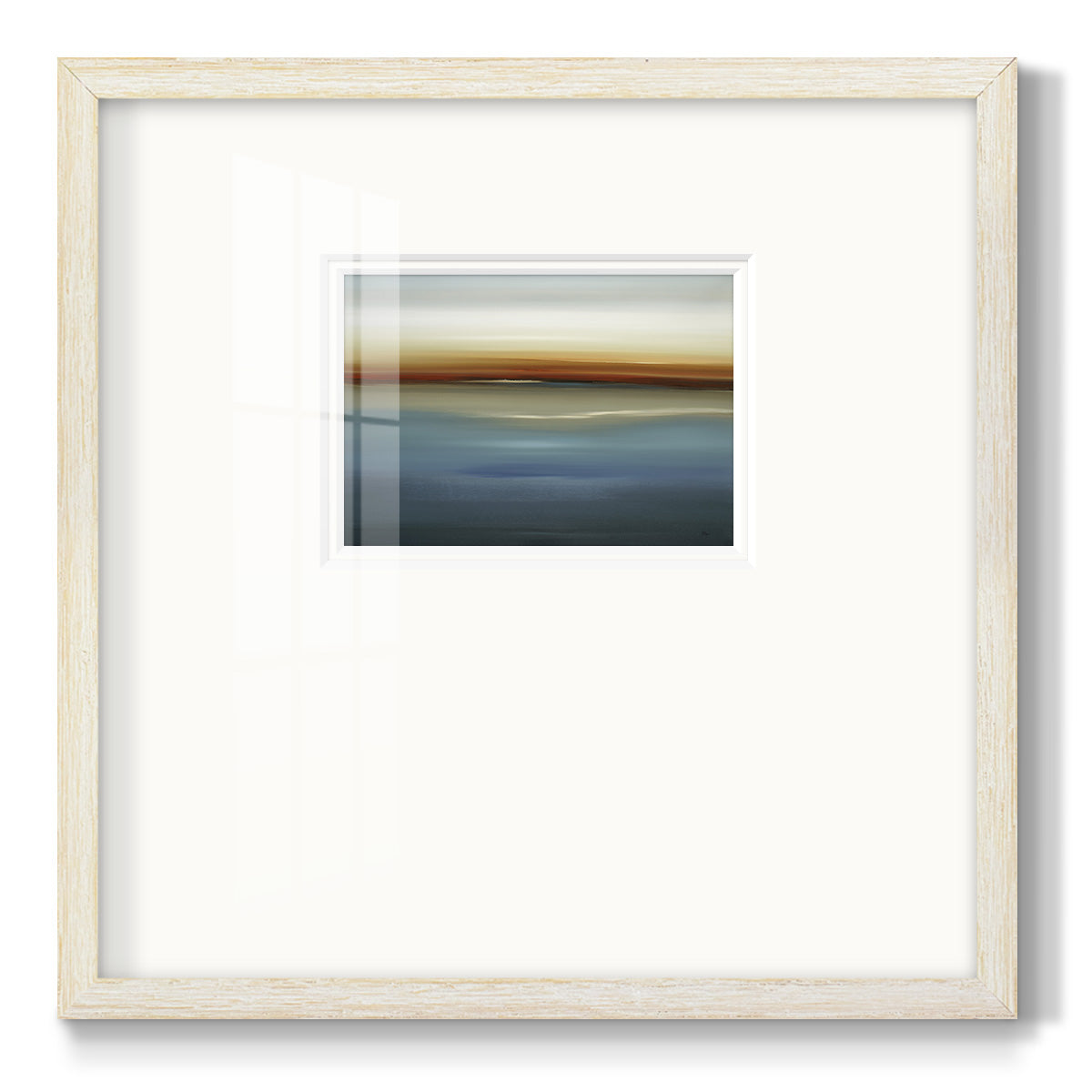 Beside the Blue II Premium Framed Print Double Matboard