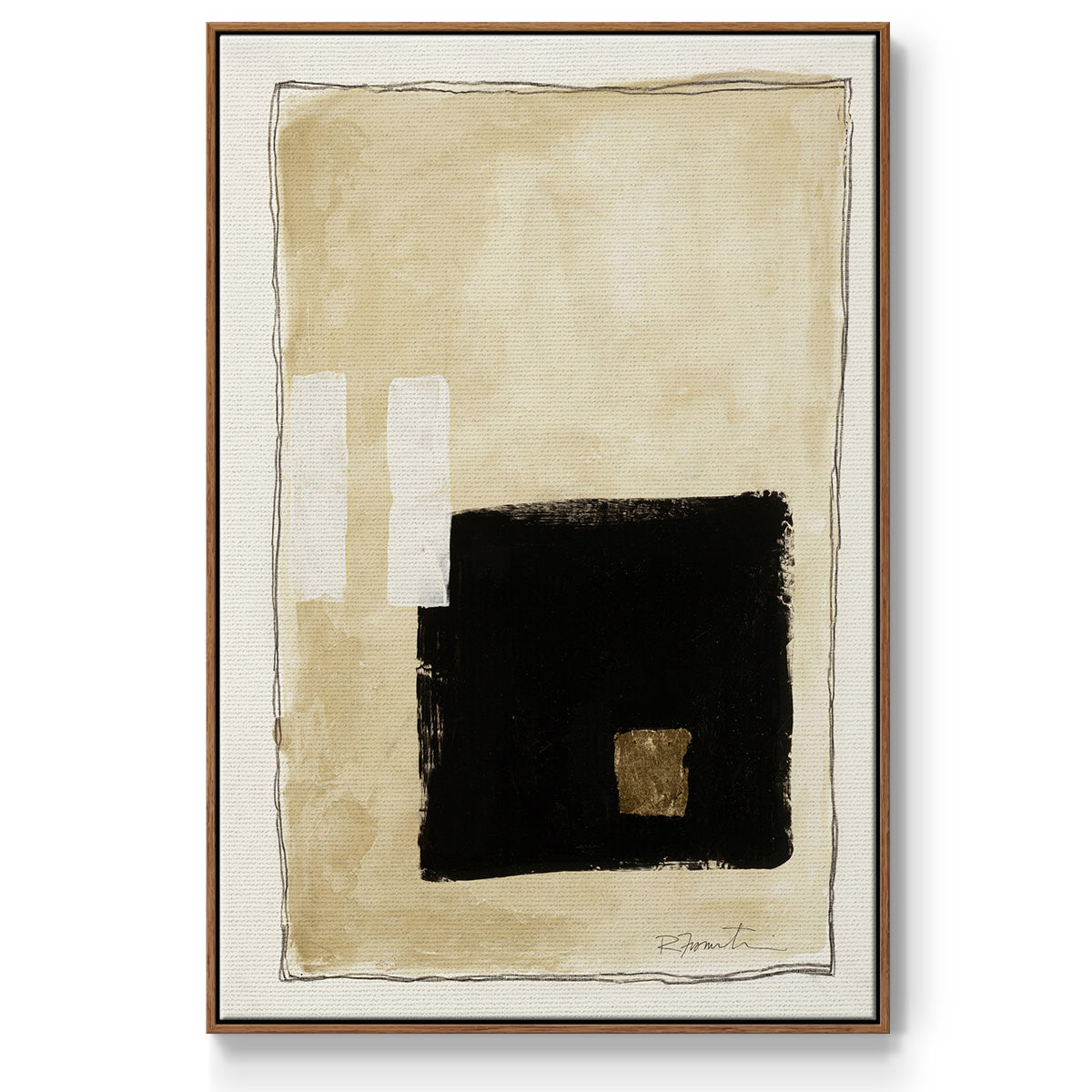 Inner Musing I - Floater Framed Canvas Print