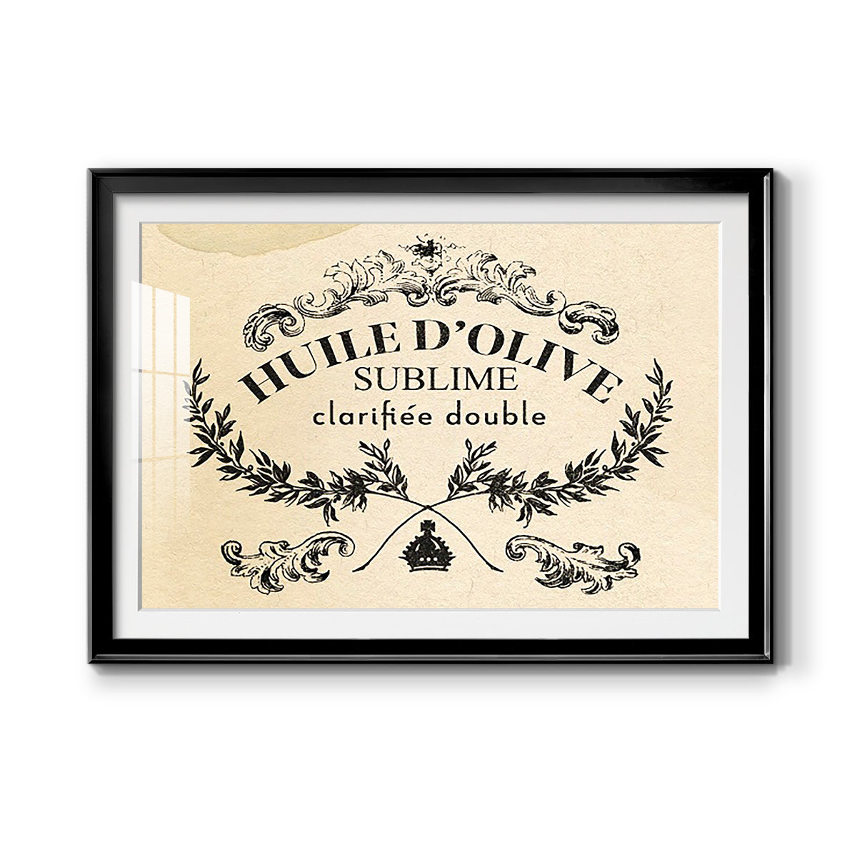 Antique French Label IV - Modern Framed Art Print