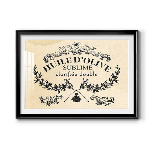 Antique French Label IV - Modern Framed Art Print