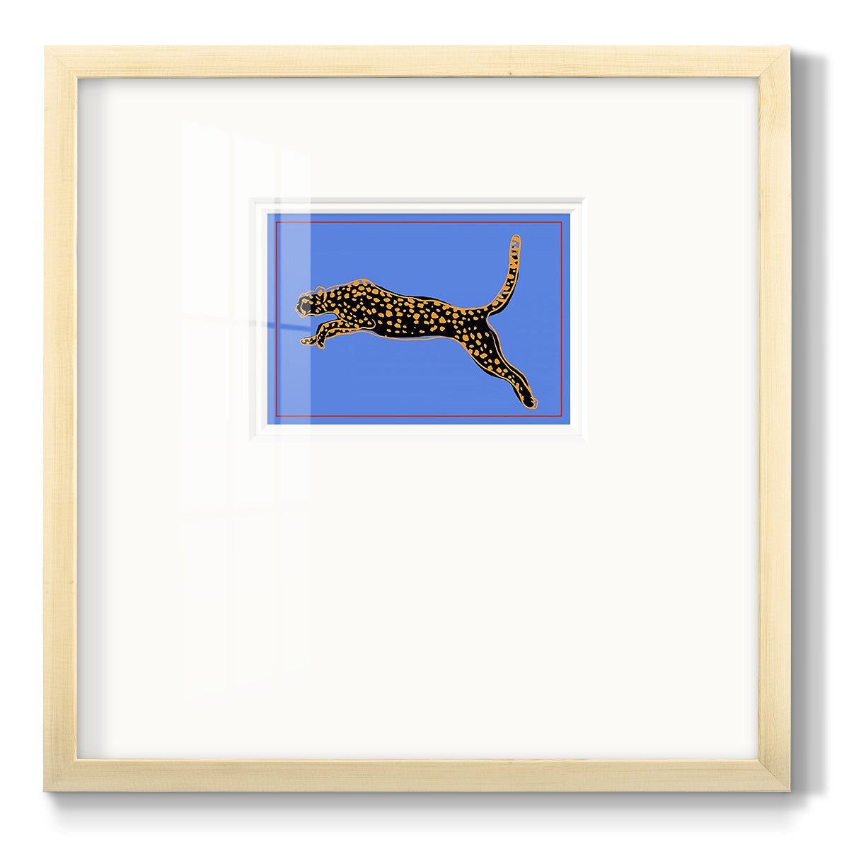 The Wild Leopard I - Double Matboard Framed Print