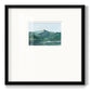 Green Grey Mountains I - Double Matboard Framed Print