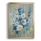 Blue Garden I - Modern Framed Canvas Print