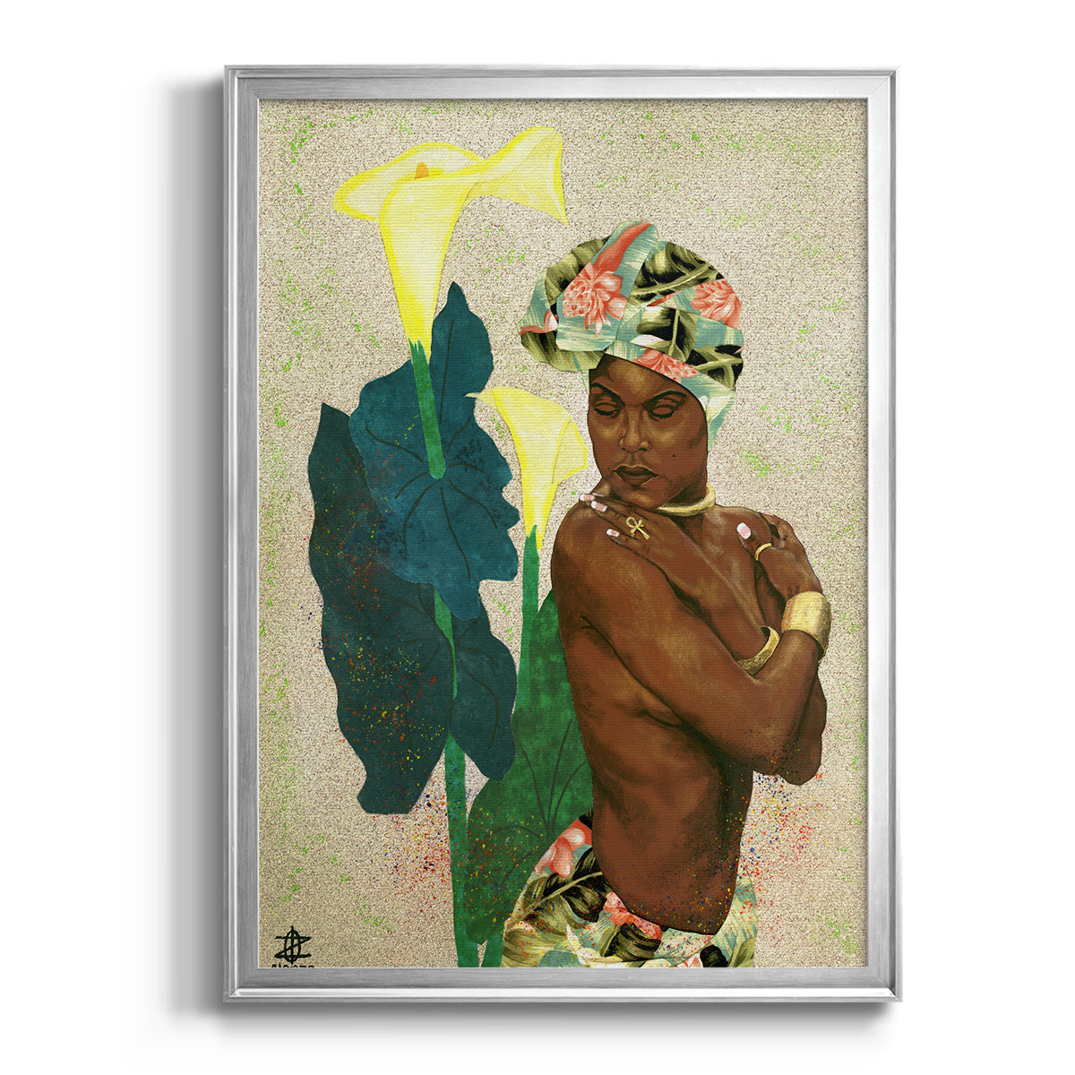 Woman Strong II - Modern Framed Canvas Print