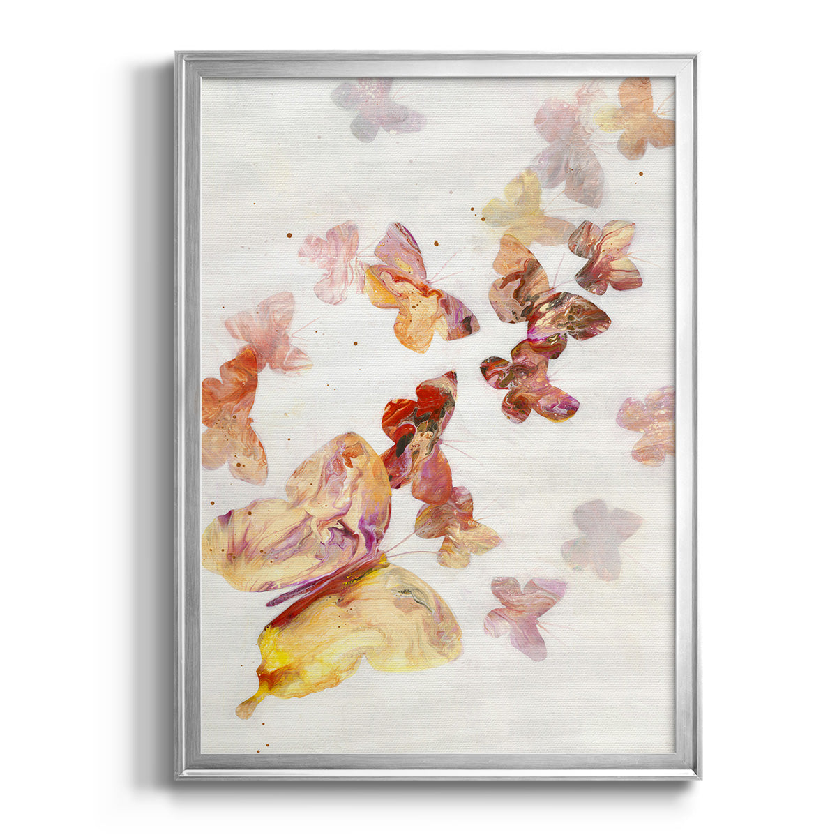 All A Flutter - Modern Framed Canvas Print