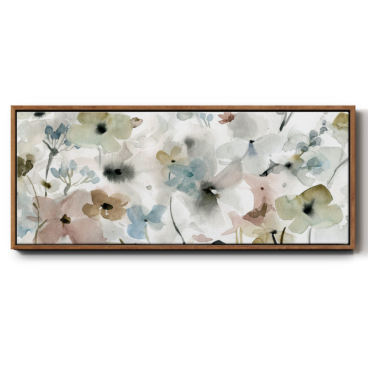Evening Garden - Floater Framed Canvas Print