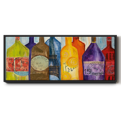 Vive La Bourgogne - Floater Framed Canvas Print